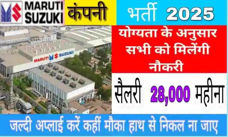 Suzuki Motors Company Job Campus Placement 2025